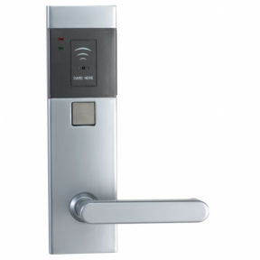 Электронный гостиничный замок HSU-9910-PECL, Mifare, серебристый цвет. 